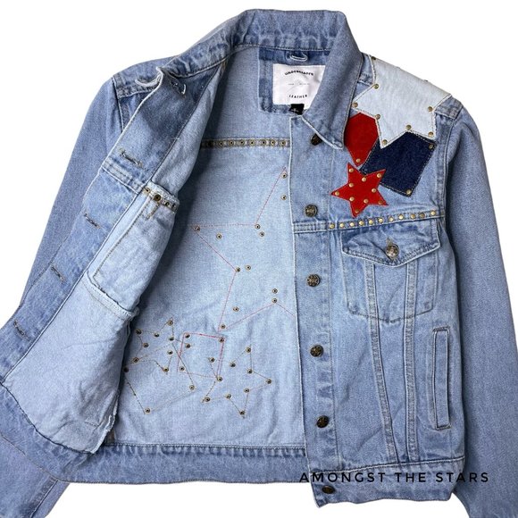 Free People x Understated Leather Lone Star Blue Denim Jacket - Picture 8 of 15